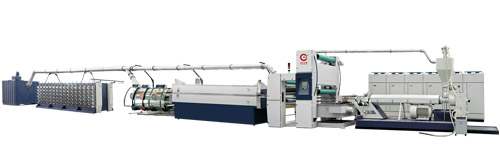 plastic extrusion flat film stretching line