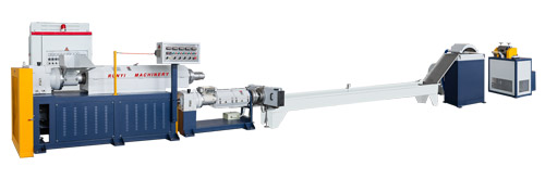 ry double extruders recycline machine